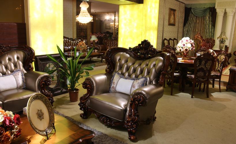 欧式**沙发生产商 广东欧式家具工厂 乐从家具城实木沙发批.